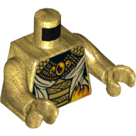 LEGO® los onderdeel Lijf met Motief Parel Goud 973pb3616c01