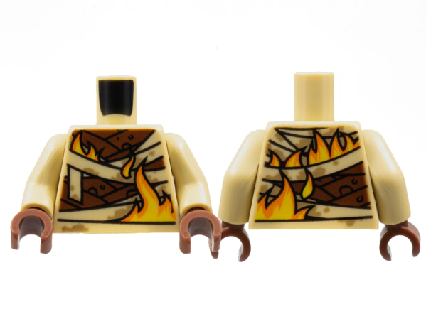 LEGO® los onderdeel Lijf met Motief Geelbruin 973pb3571c01