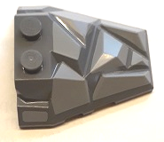 LEGO® Wig met Motief Donker Blauwachtig Grijs 64867pb04