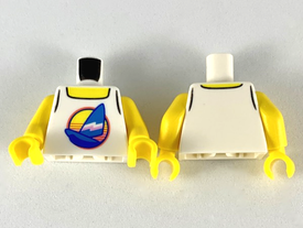 LEGO® los onderdeel Lijf met Motief Wit 973pb3572c01