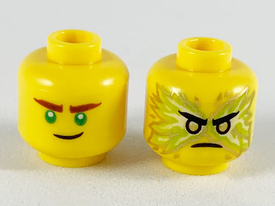 LEGO® los onderdeel Hoofd in kleur Geel 3626cpb2445