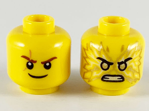 LEGO® los onderdeel Hoofd in kleur Geel 3626cpb2407
