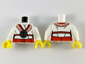 LEGO® los onderdeel Lijf met Motief Wit 973pb3606c01