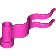 Plaatje in Gallery viewer laden, LEGO® los onderdeel Vlag in kleur Donker Roze 4495b