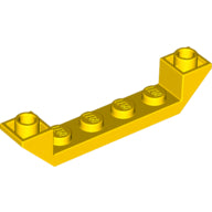 LEGO® los onderdeel Dakpan Omgekeerd in kleur Geel 52501