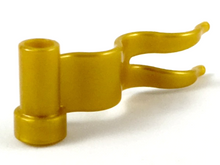 Plaatje in Gallery viewer laden, LEGO® los onderdeel Vlag in kleur Parel Goud 4495b