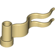 LEGO® los onderdeel Vlag in kleur Geelbruin 4495b