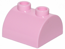 Plaatje in Gallery viewer laden, LEGO® los onderdeel Dakpan Gebogen in kleur Fel Roze 30165
