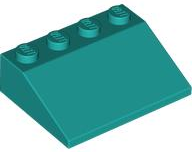 Plaatje in Gallery viewer laden, LEGO® los onderdeel Dakpan Algemeen Donker Turkoois 3297