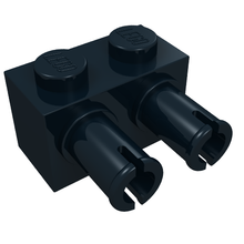 Plaatje in Gallery viewer laden, LEGO® los onderdeel Steen Aangepast in kleur Zwart 30526