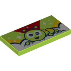 LEGO® los onderdeel Tegel met Motief Limoen 87079pb0584