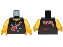 Plaatje in Gallery viewer laden, LEGO® los onderdeel Lijf met Motief Zwart 973pb3542c01