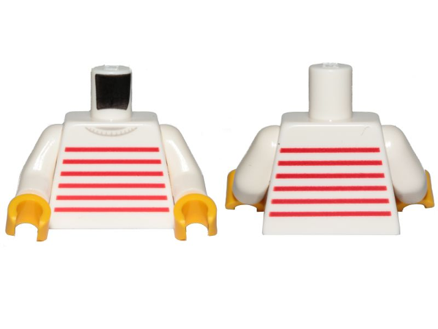 LEGO® los onderdeel Lijf met Motief Wit 973pb3541c01