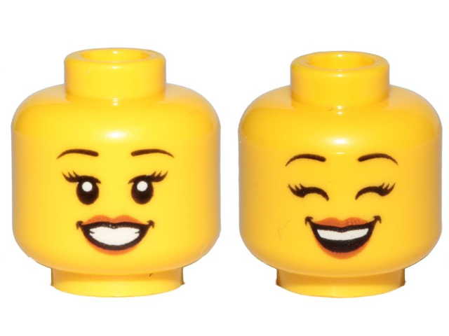 LEGO® los onderdeel Hoofd in kleur Geel 3626cpb2379