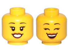 Plaatje in Gallery viewer laden, LEGO® los onderdeel Hoofd in kleur Geel 3626cpb2379