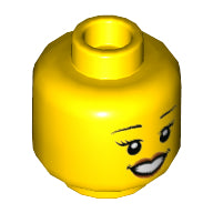 Plaatje in Gallery viewer laden, LEGO® los onderdeel Hoofd in kleur Geel 3626cpb2379