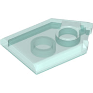 LEGO® onderdeel Tegel Aangepast Doorzichtig Lichtblauw 22385