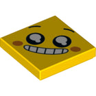 LEGO® los onderdeel Tegel met Motief Geel 3068pb1236