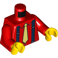 LEGO® los onderdeel Lijf met Motief Rood 973pb3540c01