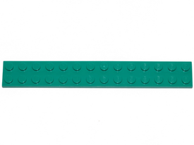 LEGO® los onderdeel Plaat Algemeen Donker Turkoois 91988