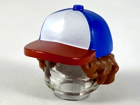 LEGO® los onderdeel Haar in kleur Roodachtig Bruin 53980pb01