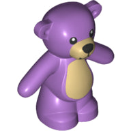 Plaatje in Gallery viewer laden, LEGO® los onderdeel Landdier Medium Lavendel 98382pb007