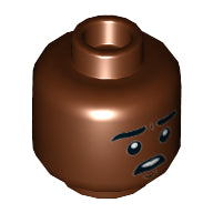 LEGO® los onderdeel Hoofd Roodachtig Bruin 3626cpb2393