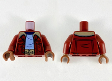 Plaatje in Gallery viewer laden, LEGO® los onderdeel Lijf met Motief Donkerrood 973pb3560c01