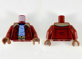 LEGO® los onderdeel Lijf met Motief Donkerrood 973pb3560c01