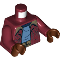 LEGO® los onderdeel Lijf met Motief Donkerrood 973pb3560c01