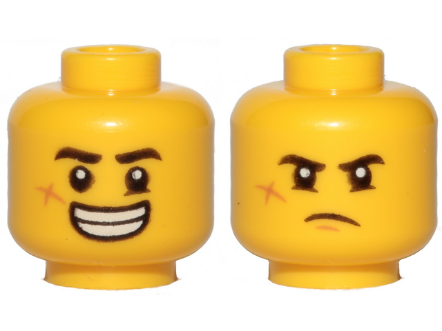 LEGO® los onderdeel Hoofd in kleur Geel 3626cpb2441