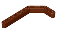Plaatje in Gallery viewer laden, LEGO® onderdeel Technische Hefbalk Roodachtig Bruin 32009