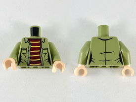 LEGO® los onderdeel Lijf met Motief Olijfgroen 973pb3566c01