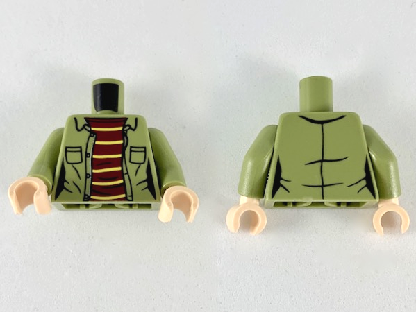 LEGO® los onderdeel Lijf met Motief Olijfgroen 973pb3566c01