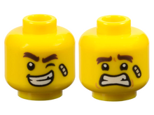Plaatje in Gallery viewer laden, LEGO® los onderdeel Hoofd in kleur Geel 3626cpb2439