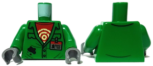 LEGO® los onderdeel Lijf met Motief Groen 973pb3622c01