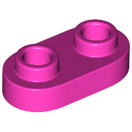 Plaatje in Gallery viewer laden, LEGO® los onderdeel Plaat Rond in kleur Donker Roze 35480