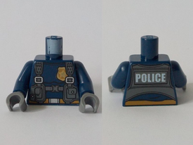 LEGO® los onderdeel Lijf met Motief Donkerblauw 973pb3567c01