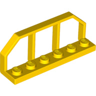 LEGO® los onderdeel Plaat Aangepast in kleur Geel 6583