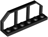 LEGO® los onderdeel Plaat Aangepast in kleur Zwart 6583