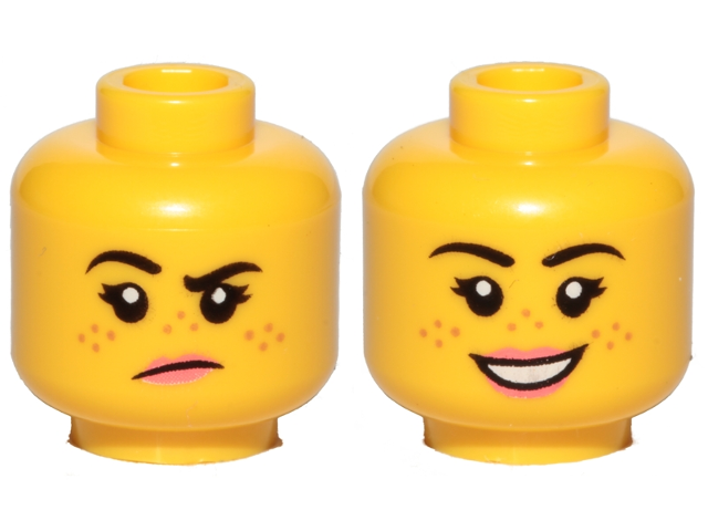 LEGO® los onderdeel Hoofd in kleur Geel 3626cpb2455