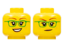 Plaatje in Gallery viewer laden, LEGO® los onderdeel Hoofd in kleur Geel 3626cpb2377
