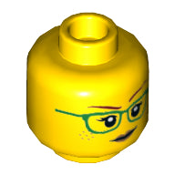 Plaatje in Gallery viewer laden, LEGO® los onderdeel Hoofd in kleur Geel 3626cpb2377