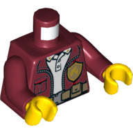LEGO® los onderdeel Lijf met Motief Donkerrood 973pb3539c01