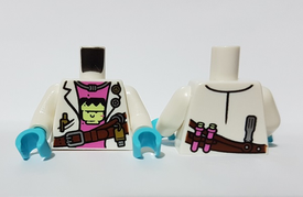 LEGO® los onderdeel Lijf met Motief Wit 973pb3623c01