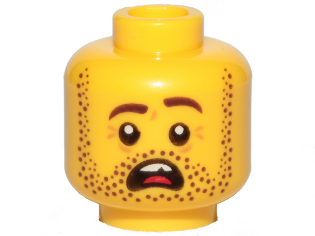 LEGO® los onderdeel Hoofd in kleur Geel 3626cpb2456