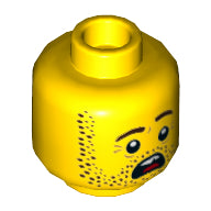 Plaatje in Gallery viewer laden, LEGO® los onderdeel Hoofd in kleur Geel 3626cpb2456