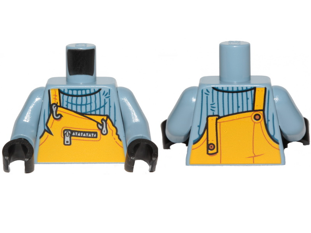 LEGO® los onderdeel Lijf met Motief Zandblauw 973pb3641c01