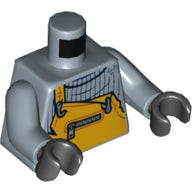 Plaatje in Gallery viewer laden, LEGO® los onderdeel Lijf met Motief Zandblauw 973pb3641c01