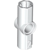 LEGO® los onderdeel Technische Verbinding in kleur Wit 32034